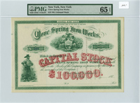 Clove Spring Iron Works - Stock Certificate